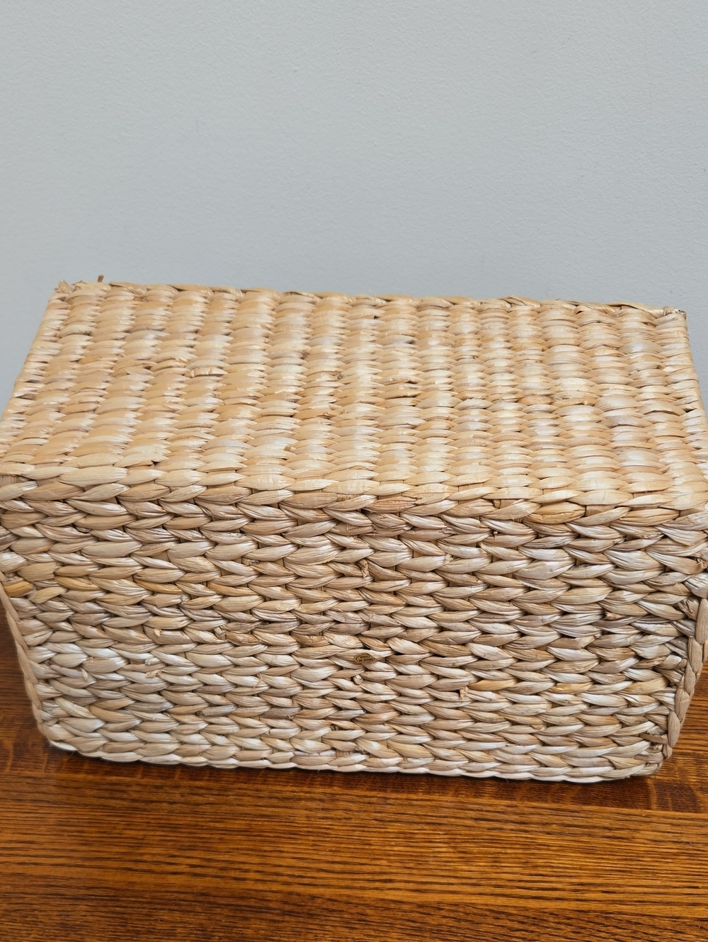 Woven Natural Seagrass Storage Basket - Neutral - Picture 2 of 10